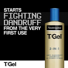 Neutrogena T/Gel 2 in 1 Anti-Dandruff Shampoo and Conditioner (1x 150ml), Shampoo and Conditioner to Help Fight Dandruff From First Wash, Haircare for Soft and Shiny Healthy-Looking Hair and Scalp