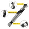 Bestgle 6 Pcs Brad Point Drill Bits, 1/4 Inch Hex