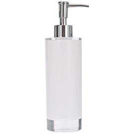 Excelsa Linea Bagno Soap Dispenser 300 ml White Polystyrene 6.5 x 6.5 x 22 cm