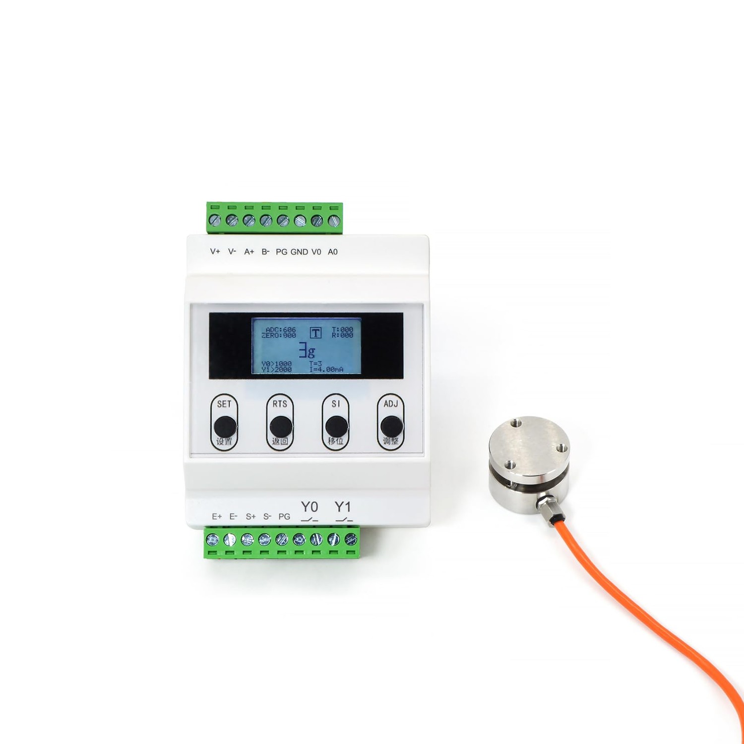 Load Cell with Amplifier Readout Display Sensor Transmitter Test ...
