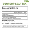 40 Premium Soursop Graviola Leaf Tea Bags, 100% Natural and
