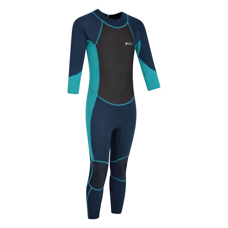 Mountain Warehouse Kids Full Wetsuit - 2.5mm, UPF50+ Neoprene Teal
