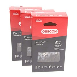 Oregon 20" Latest Pro Chisel Chain 72EXL 70 Drive Links (D70/E70 Compatible) Fits Echo CS-590 Timberwolf, CS-600 (3)