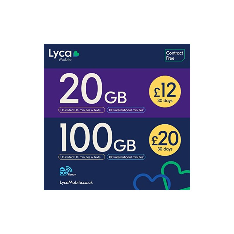 Lycamobile blank SIM No-contract SIM is ready and waiting for