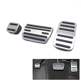 Wellvie Honda Pedal Cover 3P Step Wagon Odyssey CRV Civic Jade Accord Hybrid Aluminum Pedal Honda Dedicated Design Easy Installation (Set of 3)