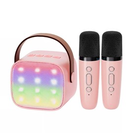 RuiJOTWAT Wireless Microphone Speaker, Bluetooth Small Speaker, Suitable for Home and Outdoor, Pink