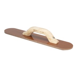 MARSHALLTOWN Resin Hand Float, 18 x 3-1/2 Inch, Wood Handle, Round End Laminated Canvas Cement Finishing Tool, Easily Works Color Hardeners into Concrete, Made in USA, 4528RW