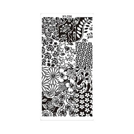 Metal Nail Stamping Plate Happy Easter Bunny Rabbit Butterfly Moon Stars Xy Z06 Nail Wraps Art Stickers Manicure Supplies for Women for Home Nails Full Long Lasting Easy Apply and Remove