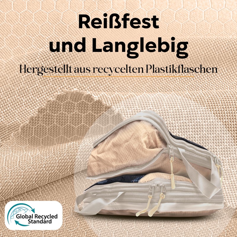 Packing Cubes with Compression for Suitcase and Backpack with Packing