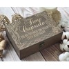 18th Birthday Commemorative Capsule: Elegant Engraved Memory Box for Baby's