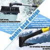 Car Ice Scraper with Broom, 3-in-1 Removable Ice Scraper, Car