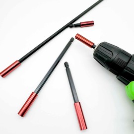 OBQSNS Magnetic Screwdriver Bit Holder Set - 5 Pcs 1/4 Inch Hex Shank Quick Release Extension Adapter | Drill Extension Bit Holder Chuck Adapter for Impact Driver Screws Nuts | 2",2.3" 4", 6", 12"