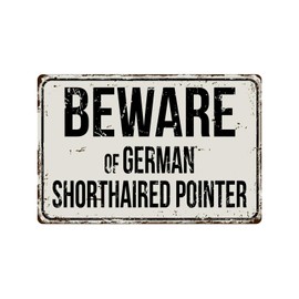Deerts 290VS Beware of German - Señal de Metal Retro de Aluminio (20,3 x 30,5 cm)