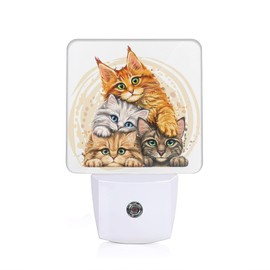 ENUIEO Christmas Night Light, Snowman Night Lights Plug Into Wall with Dusk to Dawn Sensor Wall Lamp, Nightlights for Bedroom, Bathroom, Hallway, Kitchen, Gifts Ideal for Girls Women