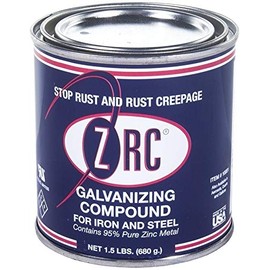 ZRC 10001 Cold Galvanizing Compound |1/2 Pint | Iron and Steel Corrosion Protection | Matches Hot-Dip Galvanized Performance | Contains 95-Percent Metallic Zinc