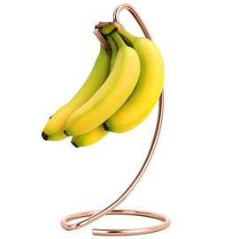 Micvtve Banana Holder Modern Banana Hanger Tree Stand Hook for Kitchen Countertop Banana Stand,A