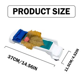 CheeseandU Grape Leaves Roller Machine Vegetable Meat Rolling Tool Stuffed Leaf Grape Cabbage Cabbage Leaves Roller Machine for Stuffed Grape & Cabbage Leaves, 14.6 x 4.5 x 3.5 inch (1)