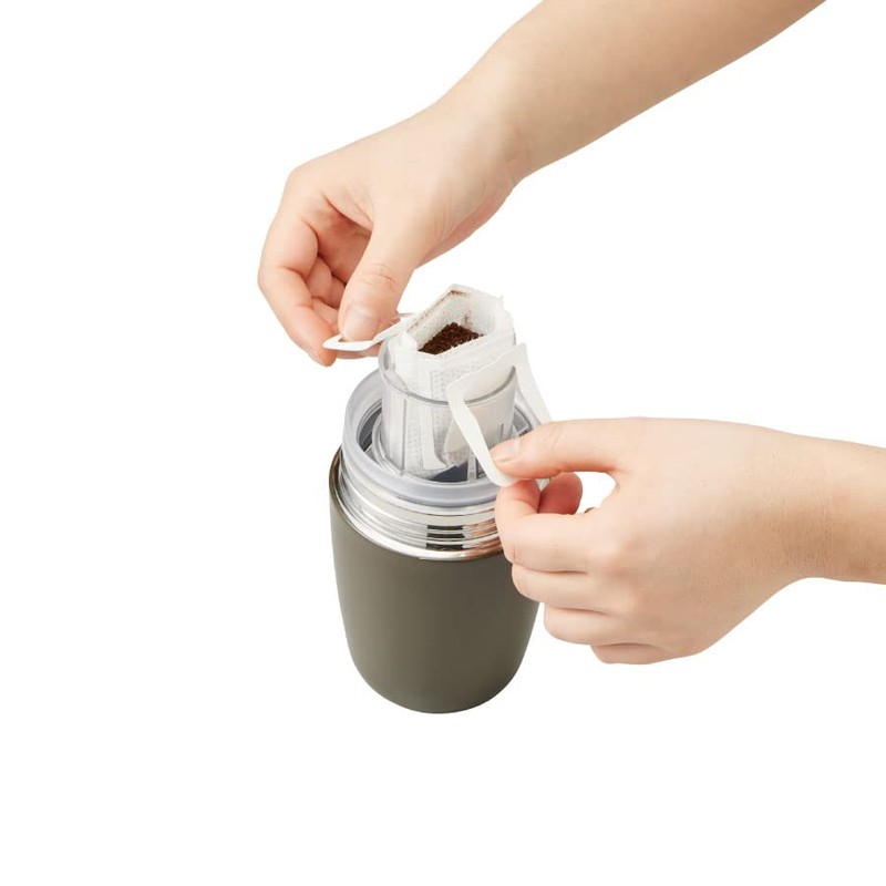 MOTTERU Mottel Anywhere Drip Thermo Bottle (Milky White) | Thermostainless