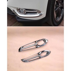 ANUNFRRE Car Accessories Fit for Honda Vezel HR-V HRV 2016-2017-2018 Car (Chrome) Front Fog Light Lamp Frame Cover Package Trim 2pcs