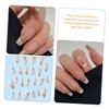 FOMIYES 72pcs Women's Press on Nails Fake Fingernails Fashionable Nail