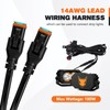 LIGHTFOX LED Light Bar Wiring Harness Kit-14AWG Wiring Kit with