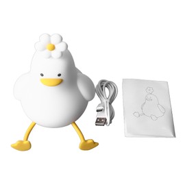 Flower Duck Night Light Cute Duck Light 1200mAh Rechargeable Cute Lamp for Kids Boys Girls Women Bedrooms Living Room Kawaii Decor