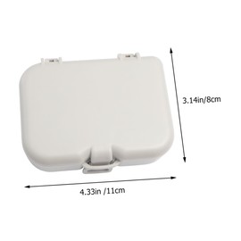 SAFIGLE 1Pc Denture with Brush Cleaning Case for False Storage Container for Oral Hygiene Convenient