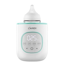 LAREX Bottle Warmer, Fast Baby Bottle Warmer for Breastmilk and Formula, with Timer and Accurate Temp Control, 8-in-1 Baby Milk Warmer BPA Free with Digital Display, Bottle Warmers for All Bottles
