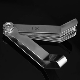 0.05-1.00mm Curved Metric Gauges Gauges Gauges Ruler Stainless Steel Feeler Gauge Welding Inspection Tool