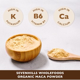Sevenhills Wholefoods Organic Maca Root Powder 200g, Peruvian, Pure and Clean, Supporting Energy and Endurance, Vegan, Gluten-Free, Non-GMO, Kosher
