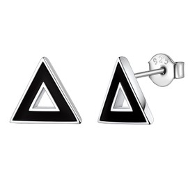 Sterling Silver Studs Silver Studs for Men 925 Sterling Silver Earrings Cute Tiny Earrings Triangle Earrings for Women Minimalist Earrings