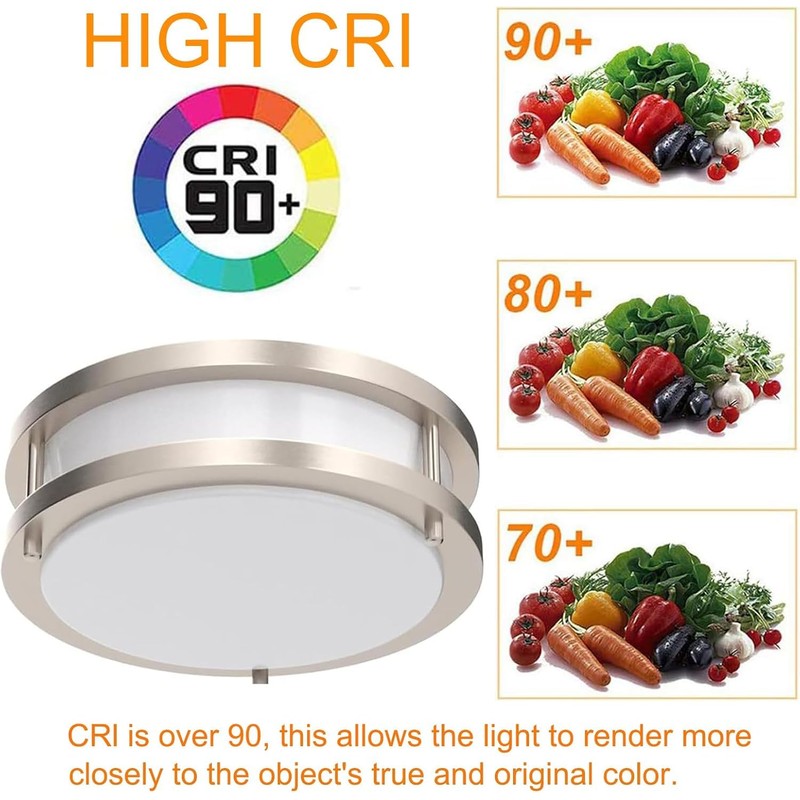 Drosbey 36W Dimmable LED Ceiling Light Fixture, Flush Mount Ceiling