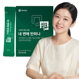 Huons [Huons N] Psyllium husk dietary fiber for my stool, 15-day supply for bowel health, 30 packets, 1 box / [휴온스N] 내 변에 반하나 차전자피 식이섬유 쾌변 장건강 15일분, 30포 1박스