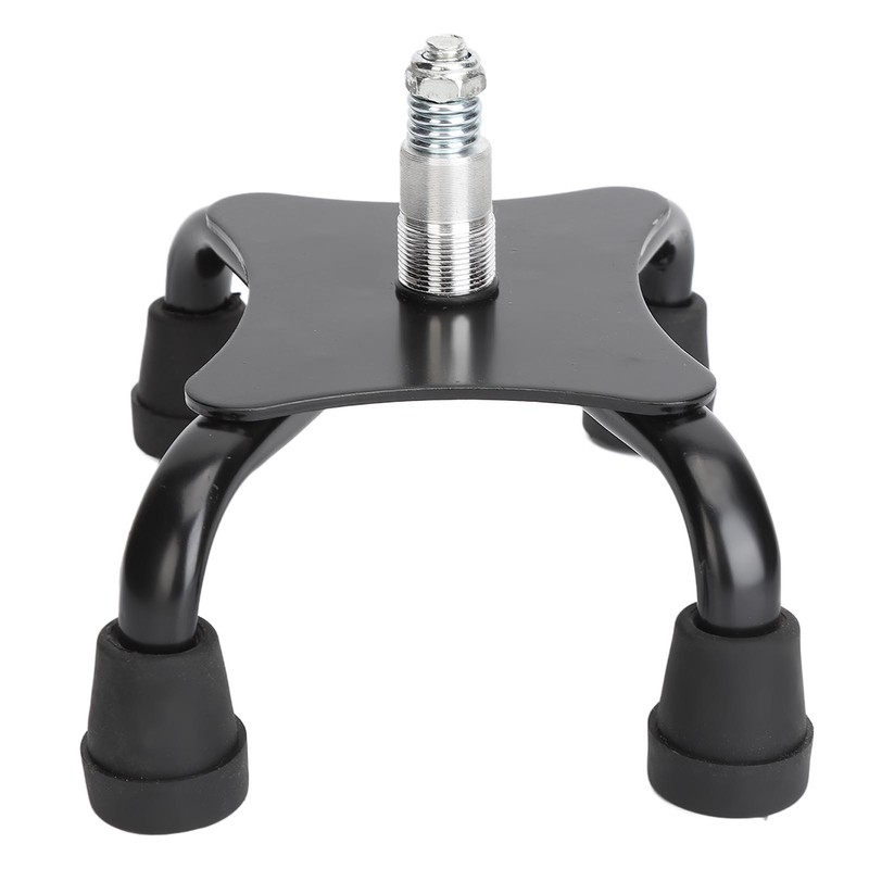 Walking Cane Quad Foot Stainless Steel High Stability Four Point