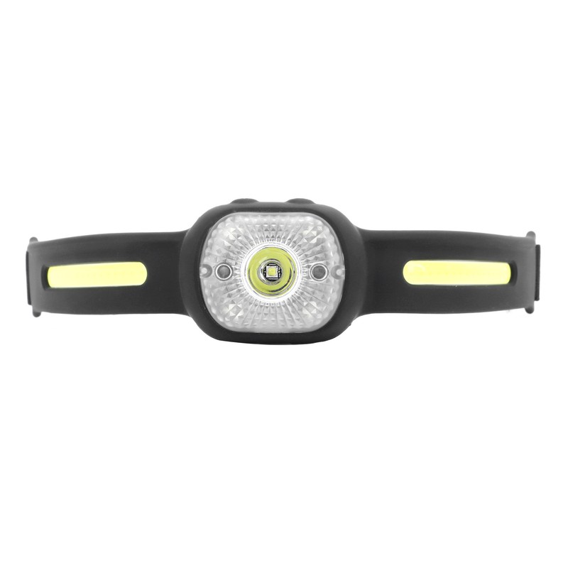 Silicone Headlamp Adjustable Light USB Charging COB Sensing Lamp for