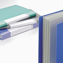 リヒトラブ ファイル クリヤーブック A4 40ポケット 青 G3202-8