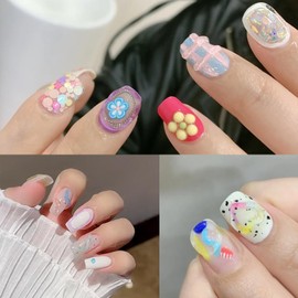 3D Nail Gel Sculpting Gel for DIY Nail Art Designs - Clear Gel Polish for Drawing, Molding, Sculpting, and Decoration - No Wipe, Long-Lasting, Skin-Friendly (Clear, 2 Count (Pack of 1))