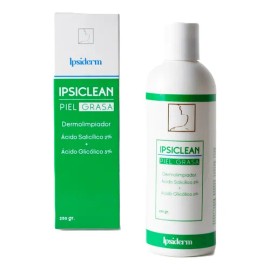 Ipsiderm Gel Dermolimpiador Piel Grasa Sin Parabenos 230ml                                                                                            