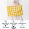 OPVXZAD Checked Picnic Mat Waterproof Beach Blanket with Handle Picnic