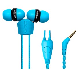 Wraps Talk (with Mic) Wristband Bracelet In-Ear Headphones (High Comfort with Locking) - Lagoon