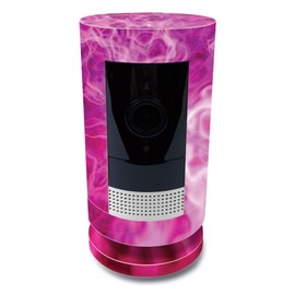 MightySkins Skin for Ring Stick Up Cam Battery - Red Mystic Flames | Protective, Durable, and Unique Vinyl Decal wrap Cover | Easy to Apply, Remove, and Change Styles | Made in The USA