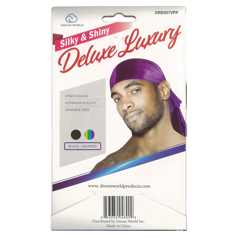 Dream World Silky Velvet Durag Purple