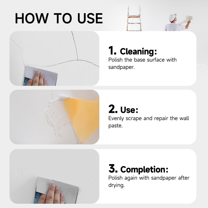 Mollor Drywall Repair Kit - Wall Patch & Spackle Paste
