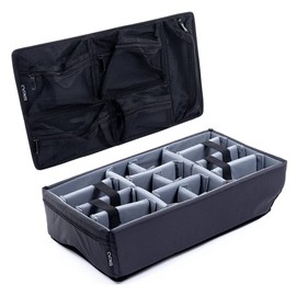 Pelican Padded 1510 Grey Padded dividers, lid Foam, & mesh lid Organizer. Fits Pelican 1510 case.