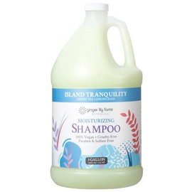 Ginger Lily Farms Botanicals Island Tranquility Moisturizing Shampoo, 100% Vegan, Paraben, Sulfate, Phosphate, Gluten and Cruelty-Free, 1 Gallon