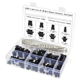 GTIWUNG 560pcs 2.5mm Pitch 2 3 4 5 Pin JST SM Connector Male / Female Plug Housing Connector Adapter Kit 2pin/3pin/4pin/5pin Small Connector for Electrical Components Wiring Work etc