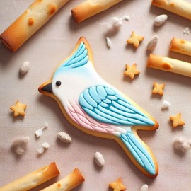 Cardinal Blue Jay Bird 4.5 Inch Cookie Cutter from The Cookie Cutter Shop – Tin Plated Steel