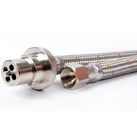 Companion Bayonet 3/8-inch Braid Hose, 2000 mm Length