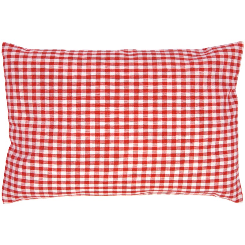 Herb Cushion 30 x 20 cm Red/White + Organic Inlet