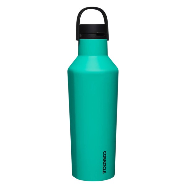 Corkcicle Insulated Canteen Travel Water Bottle, Triple Insulated Stainless Steel, Easy Grip, Keeps Beverages Cold for 25 Hours or Warm for 12 Hours, 20oz, Neon Lights Kokomo